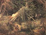 Thomas Moran Slaves Escaping Through the Swamp painting